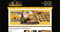 Desktop Screenshot of msbsmandmsoulfoodrestaurant.com